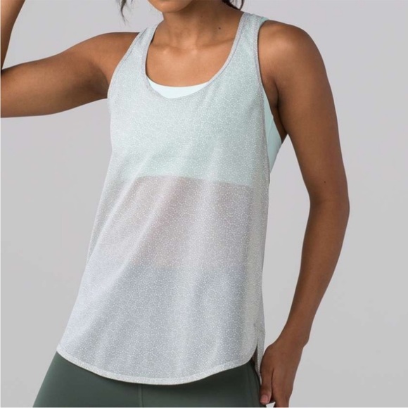 Lululemon 105 Singlet Tank Top *Mesh Burgundy Purple 6/S/Small Racerback Sheer - Picture 3 of 9